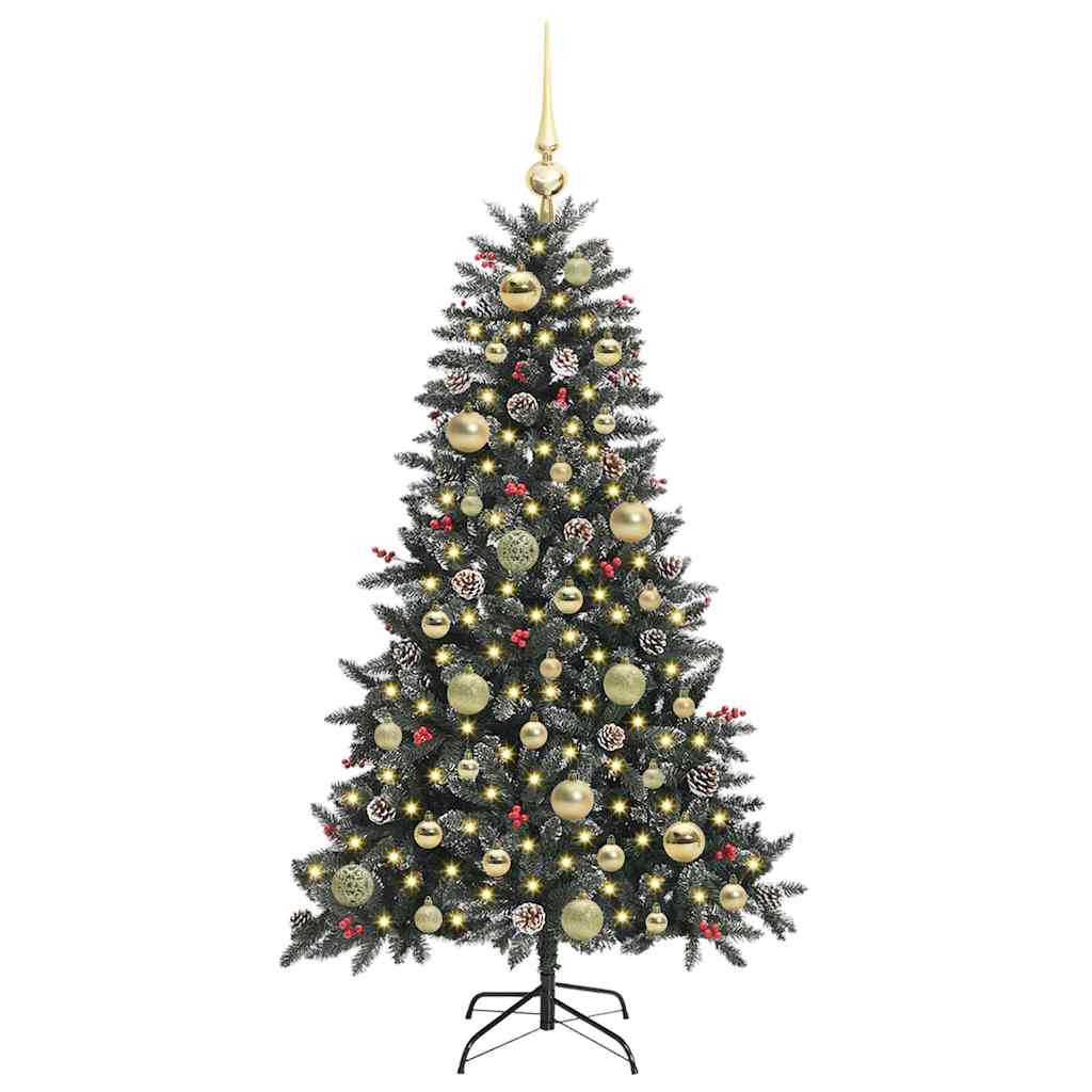 Künstlicher Weihnachtsbaum Grün 120 cm PVC, Plastik und Stahl
