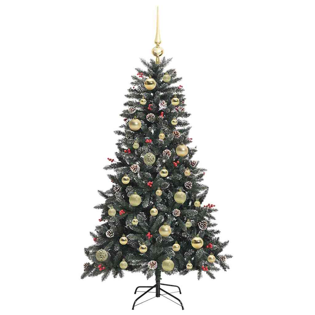 Künstlicher Weihnachtsbaum Grün 120 cm PVC, Plastik und Stahl