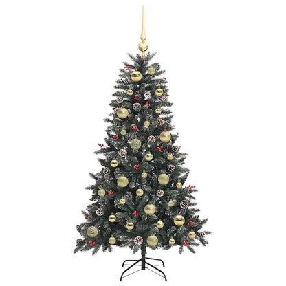 Künstlicher Weihnachtsbaum Grün 120 cm PVC, Plastik und Stahl