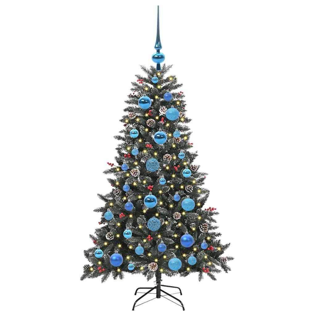 Künstlicher Weihnachtsbaum Grün 120 cm PVC, Plastik und Stahl