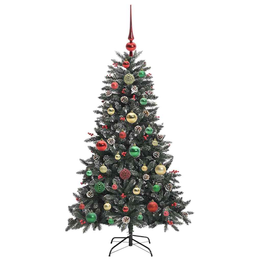 Künstlicher Weihnachtsbaum Grün 120 cm PVC, Plastik und Stahl