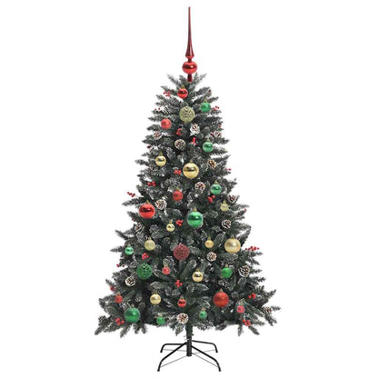 Künstlicher Weihnachtsbaum Grün 120 cm PVC, Plastik und Stahl