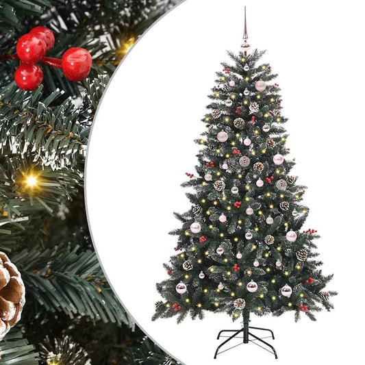 Künstlicher Weihnachtsbaum Grün 150 cm PVC, Plastik und Stahl