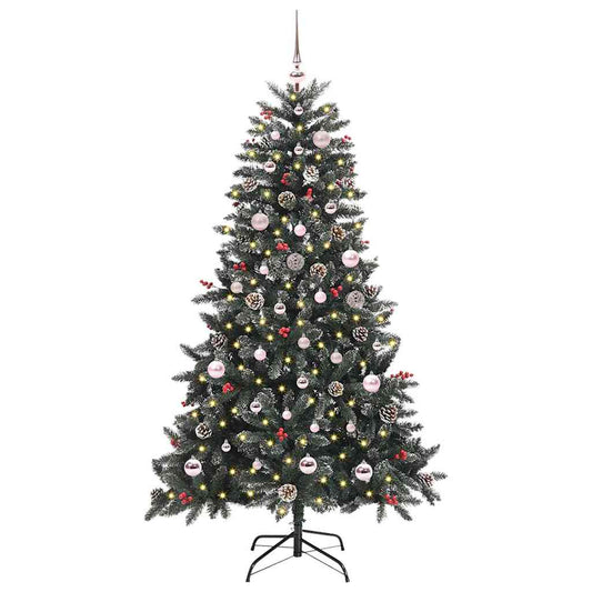 Künstlicher Weihnachtsbaum Grün 150 cm PVC, Plastik und Stahl