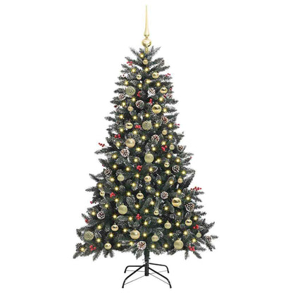 Künstlicher Weihnachtsbaum Grün 150 cm PVC, Plastik und Stahl