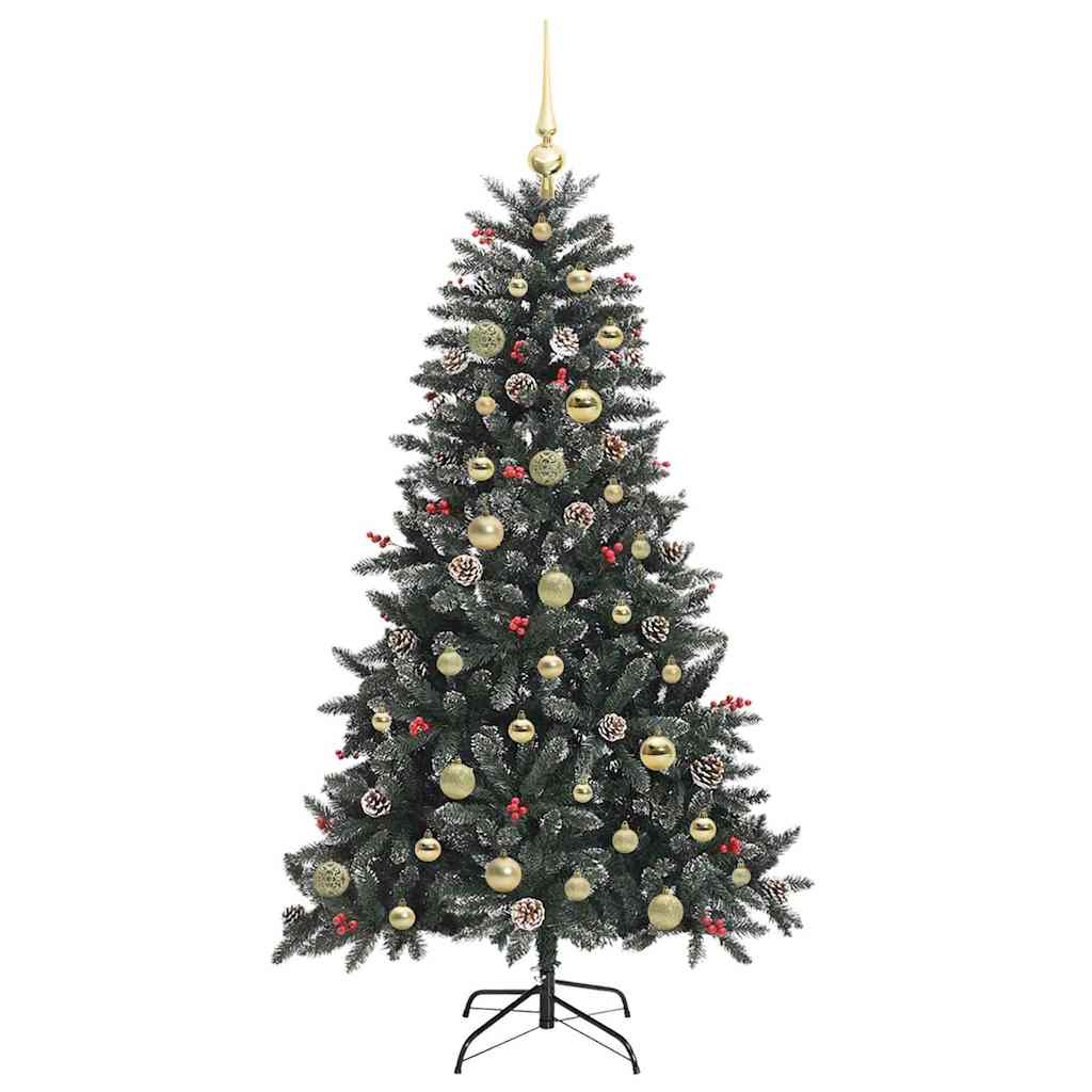Künstlicher Weihnachtsbaum Grün 150 cm PVC, Plastik und Stahl