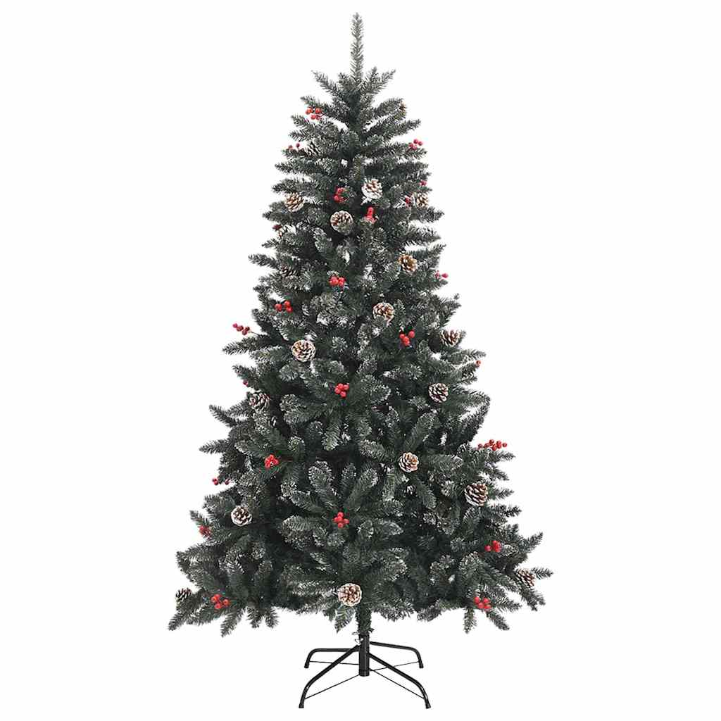 Künstlicher Weihnachtsbaum Grün 150 cm PVC, Plastik und Stahl