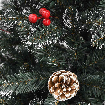 Künstlicher Weihnachtsbaum Grün 180 cm PVC, Plastik und Stahl