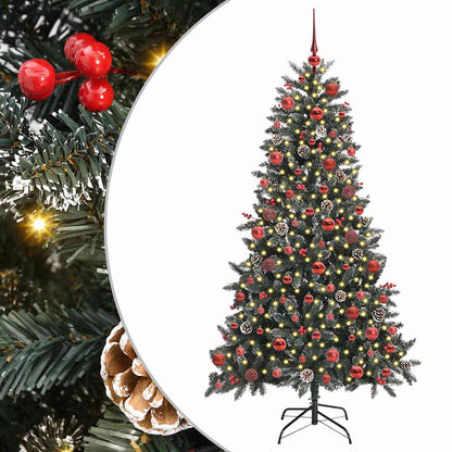 Künstlicher Weihnachtsbaum Grün 180 cm PVC, Plastik und Stahl