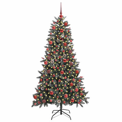 Künstlicher Weihnachtsbaum Grün 180 cm PVC, Plastik und Stahl