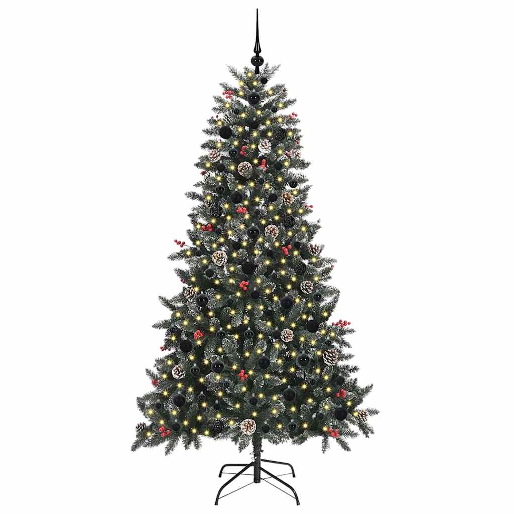 Künstlicher Weihnachtsbaum Grün 180 cm PVC, Plastik und Stahl
