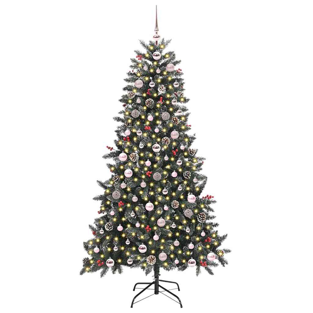 Künstlicher Weihnachtsbaum Grün 180 cm PVC, Plastik und Stahl