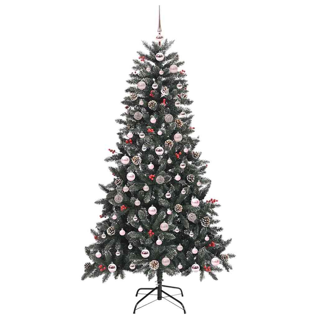 Künstlicher Weihnachtsbaum Grün 180 cm PVC, Plastik und Stahl