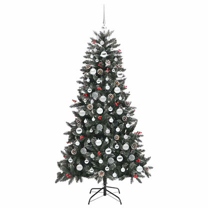 Künstlicher Weihnachtsbaum Grün 180 cm PVC, Plastik und Stahl