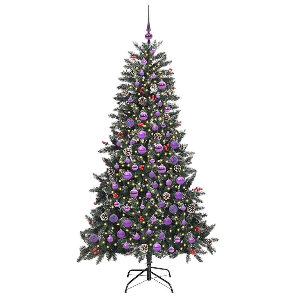 Künstlicher Weihnachtsbaum Grün 180 cm PVC, Plastik und Stahl