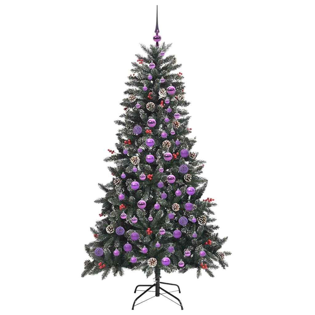 Künstlicher Weihnachtsbaum Grün 180 cm PVC, Plastik und Stahl