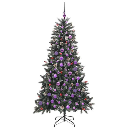 Künstlicher Weihnachtsbaum Grün 180 cm PVC, Plastik und Stahl