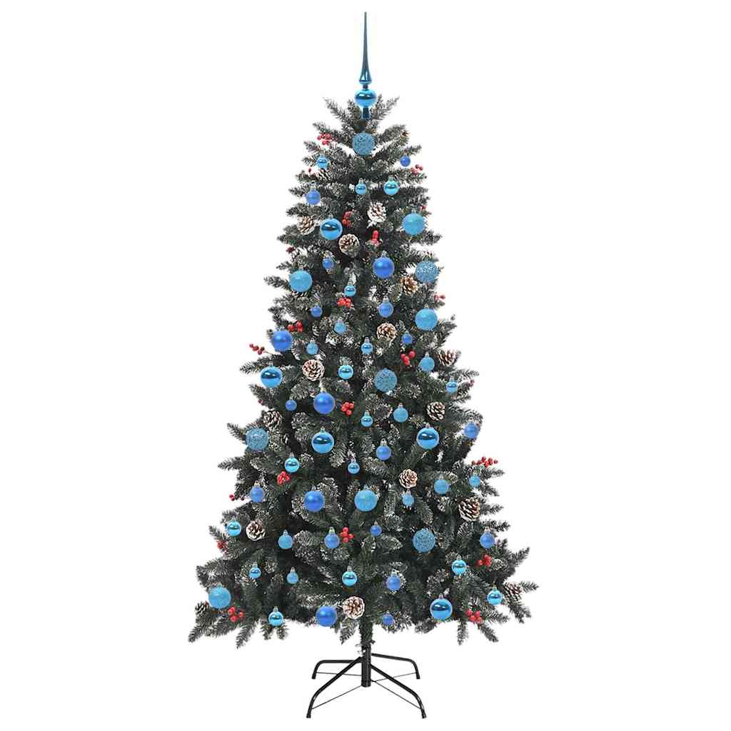Künstlicher Weihnachtsbaum Grün 180 cm PVC, Plastik und Stahl
