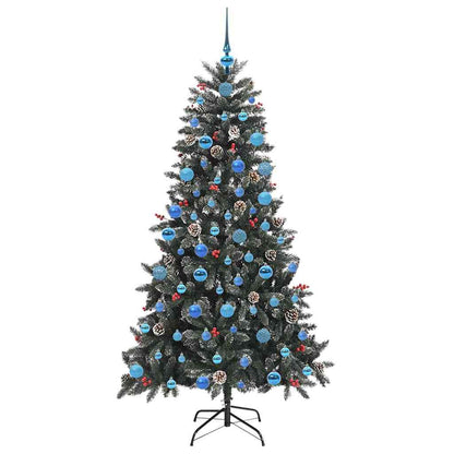 Künstlicher Weihnachtsbaum Grün 180 cm PVC, Plastik und Stahl