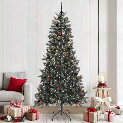 Künstlicher Weihnachtsbaum Grün 240 cm PVC, Plastik und Stahl