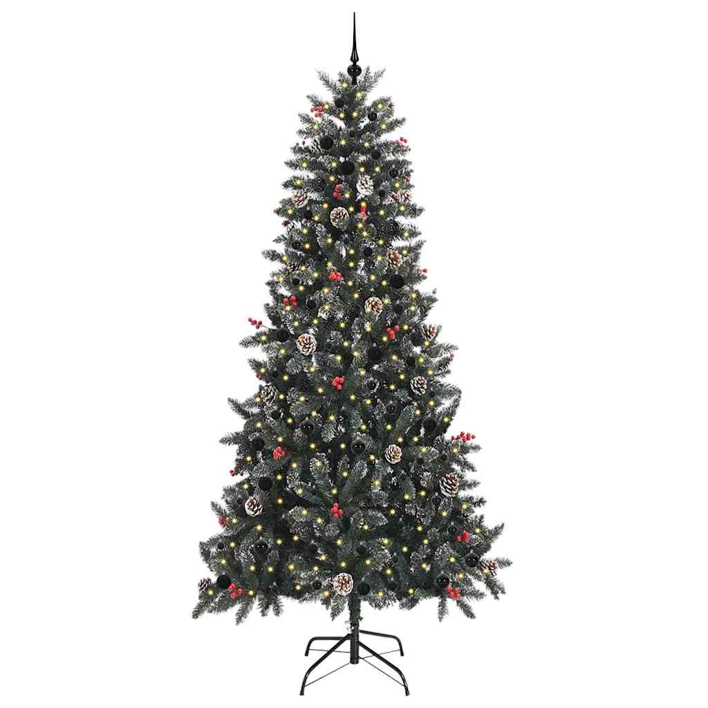 Künstlicher Weihnachtsbaum Grün 240 cm PVC, Plastik und Stahl