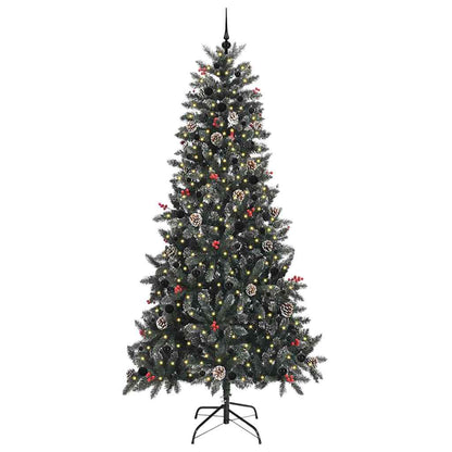 Künstlicher Weihnachtsbaum Grün 240 cm PVC, Plastik und Stahl