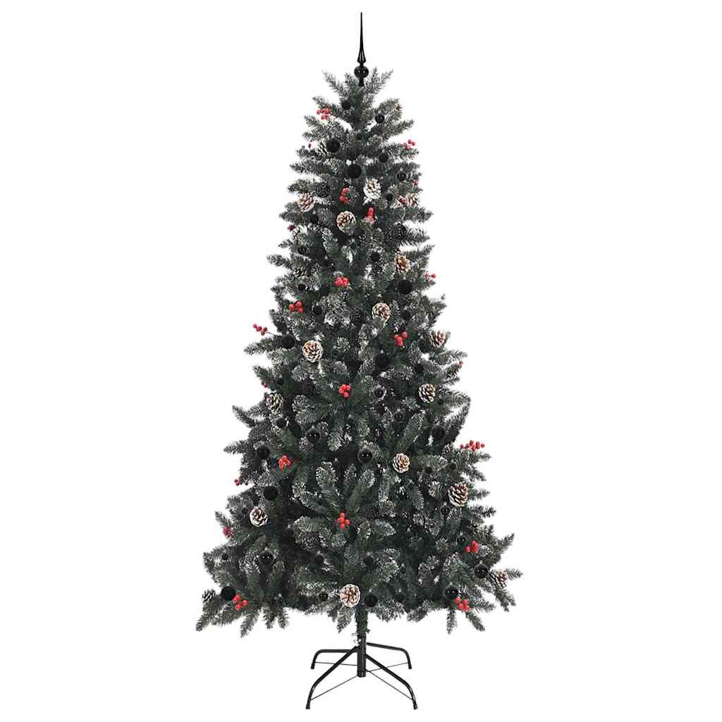 Künstlicher Weihnachtsbaum Grün 240 cm PVC, Plastik und Stahl