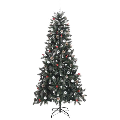 Künstlicher Weihnachtsbaum Grün 240 cm PVC, Plastik und Stahl