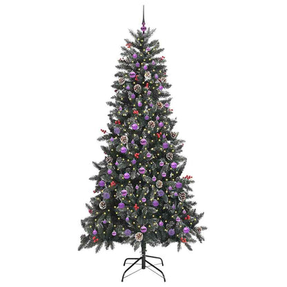 Künstlicher Weihnachtsbaum Grün 240 cm PVC, Plastik und Stahl