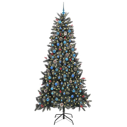 Künstlicher Weihnachtsbaum Grün 240 cm PVC, Plastik und Stahl