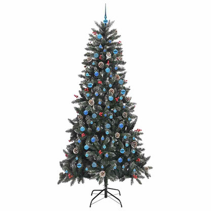 Künstlicher Weihnachtsbaum Grün 240 cm PVC, Plastik und Stahl