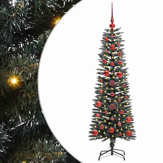 Künstlicher Weihnachtsbaum mit 150 LEDs mit Ständer Grün 120 cm