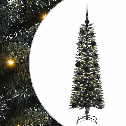 Künstlicher Weihnachtsbaum mit 150 LEDs mit Ständer Grün 120 cm