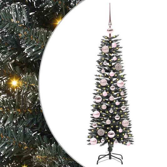 Künstlicher Weihnachtsbaum mit 150 LEDs mit Ständer Grün 120 cm