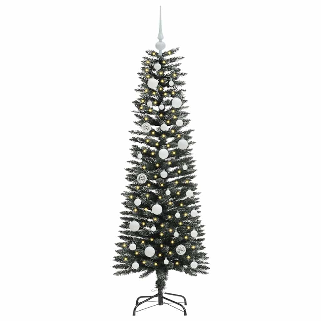 Künstlicher Weihnachtsbaum mit 150 LEDs mit Ständer Grün 120 cm
