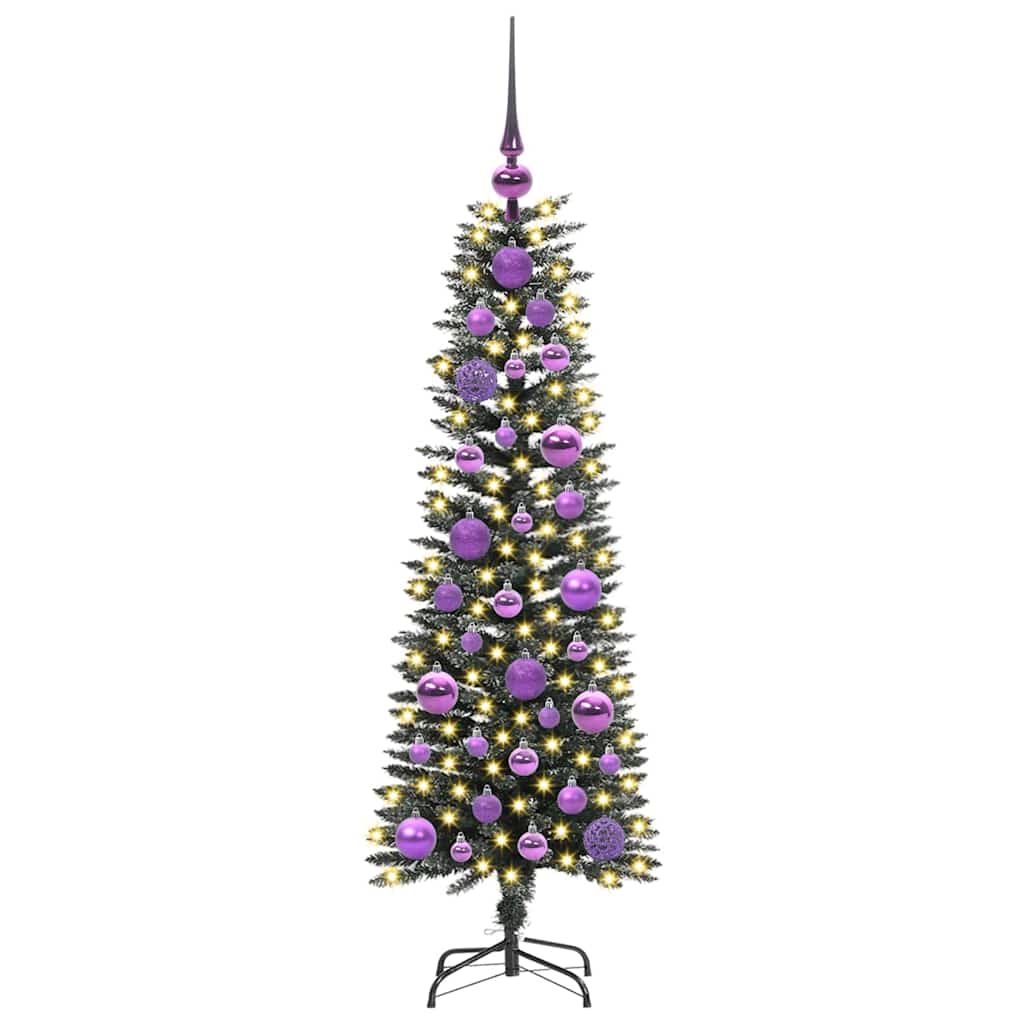 Künstlicher Weihnachtsbaum mit 150 LEDs mit Ständer Grün 120 cm
