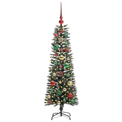 Künstlicher Weihnachtsbaum mit 150 LEDs mit Ständer Grün 120 cm