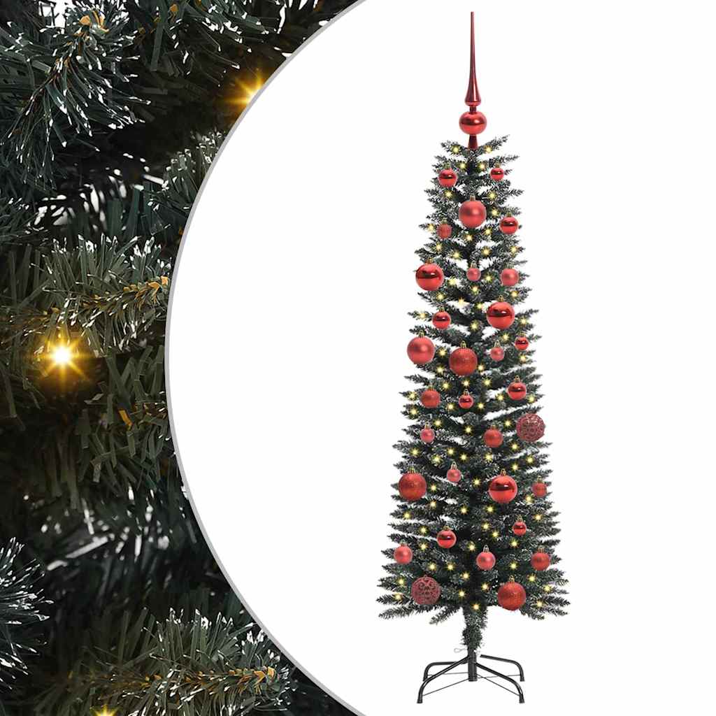 Künstlicher Weihnachtsbaum mit 150 LEDs mit Ständer Grün 150 cm