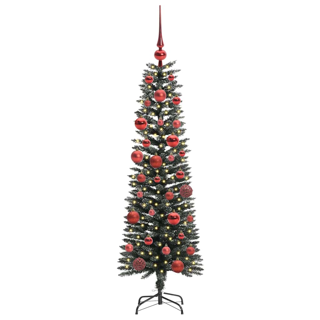 Künstlicher Weihnachtsbaum mit 150 LEDs mit Ständer Grün 150 cm