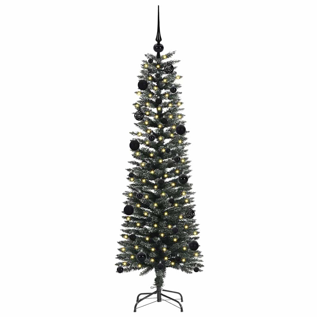 Künstlicher Weihnachtsbaum mit 150 LEDs mit Ständer Grün 150 cm