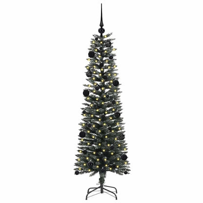 Künstlicher Weihnachtsbaum mit 150 LEDs mit Ständer Grün 150 cm