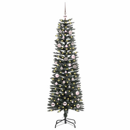 Künstlicher Weihnachtsbaum mit 150 LEDs mit Ständer Grün 150 cm
