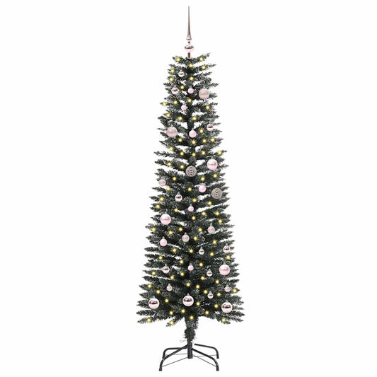 Künstlicher Weihnachtsbaum mit 150 LEDs mit Ständer Grün 150 cm