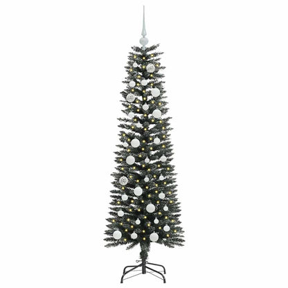 Künstlicher Weihnachtsbaum mit 150 LEDs mit Ständer Grün 150 cm