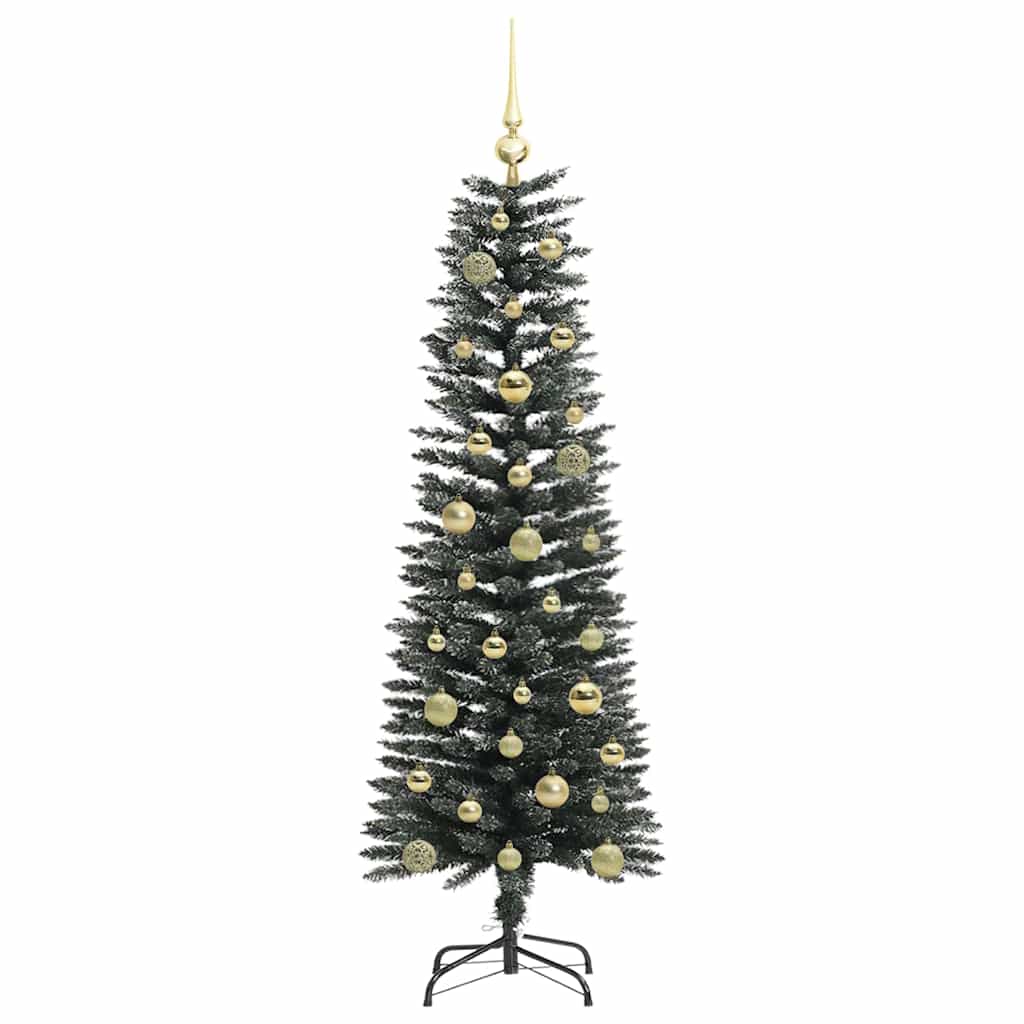 Künstlicher Weihnachtsbaum mit 150 LEDs mit Ständer Grün 150 cm