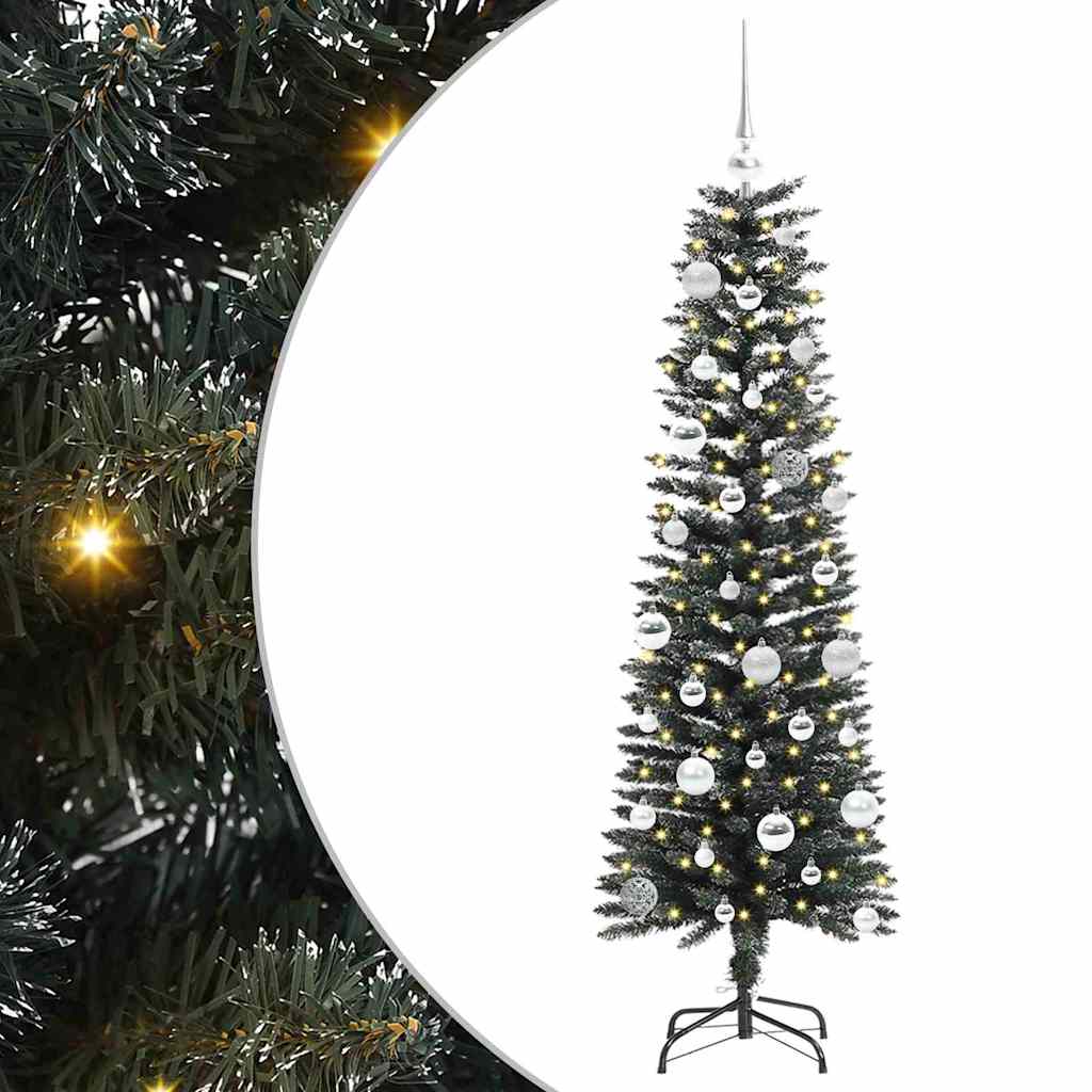 Künstlicher Weihnachtsbaum mit 150 LEDs mit Ständer Grün 150 cm