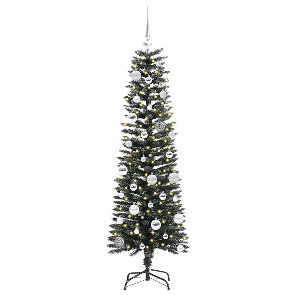 Künstlicher Weihnachtsbaum mit 150 LEDs mit Ständer Grün 150 cm
