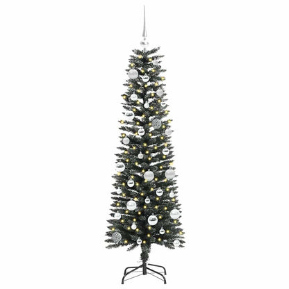 Künstlicher Weihnachtsbaum mit 150 LEDs mit Ständer Grün 150 cm