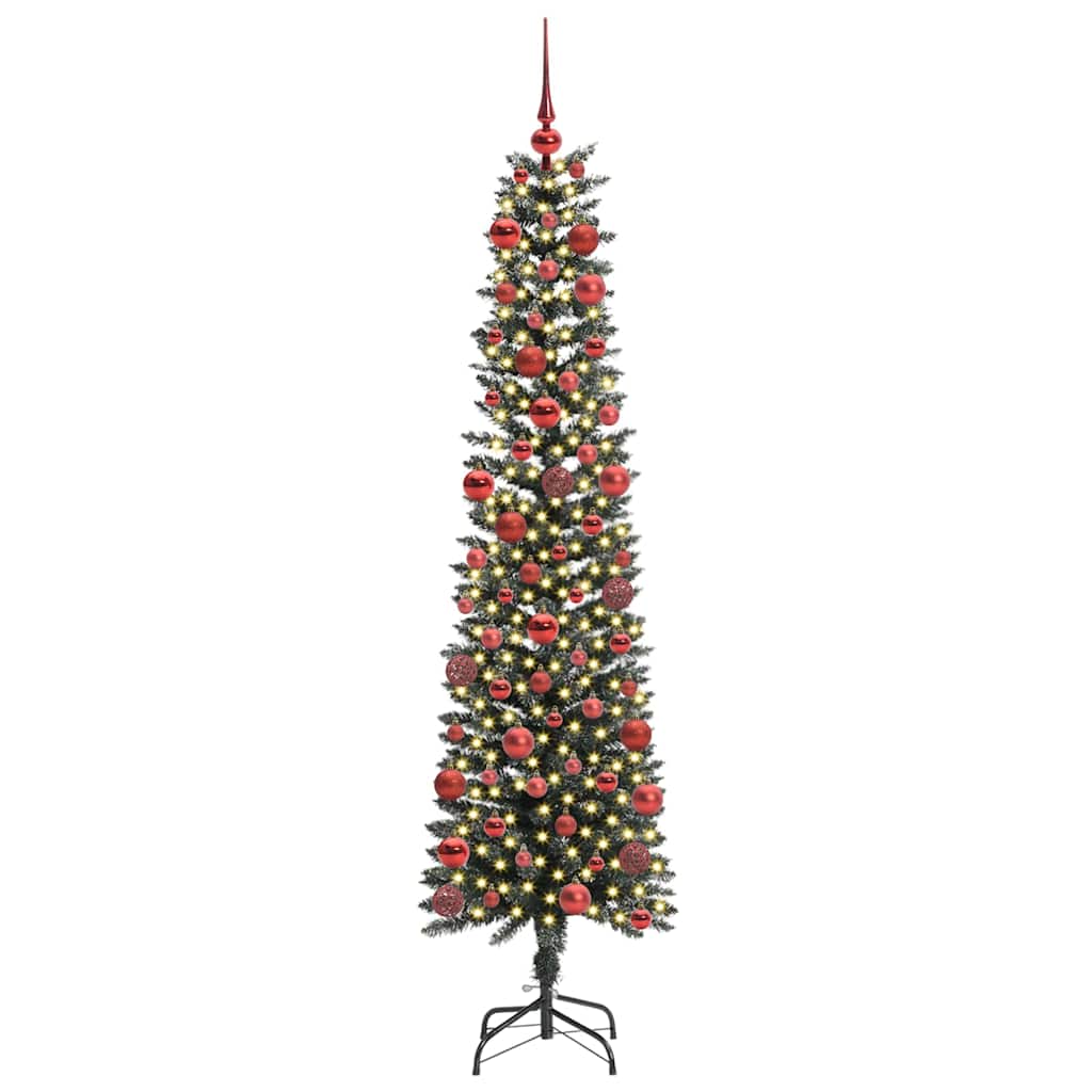 Künstlicher Weihnachtsbaum mit 300 LEDs mit Ständer Grün 180 cm