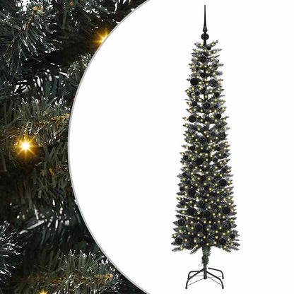 Künstlicher Weihnachtsbaum mit 300 LEDs mit Ständer Grün 180 cm